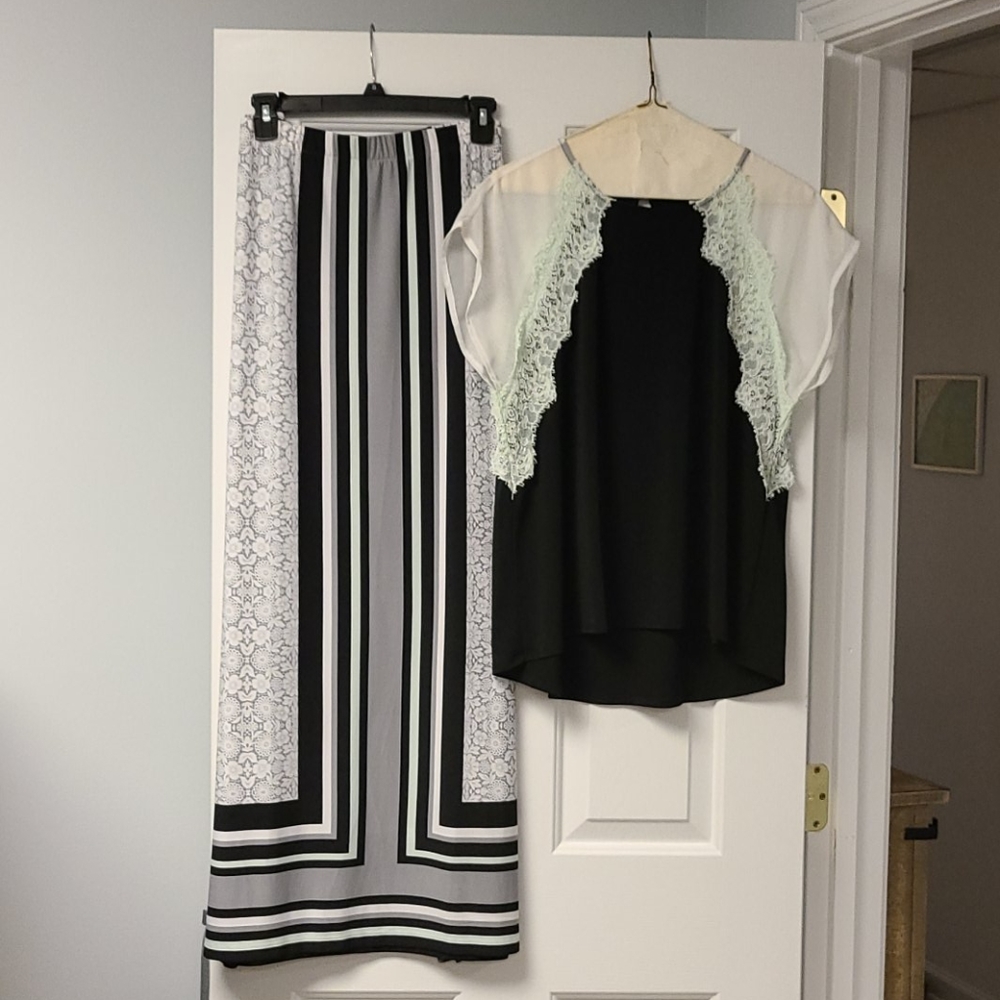 Skirt and blouse